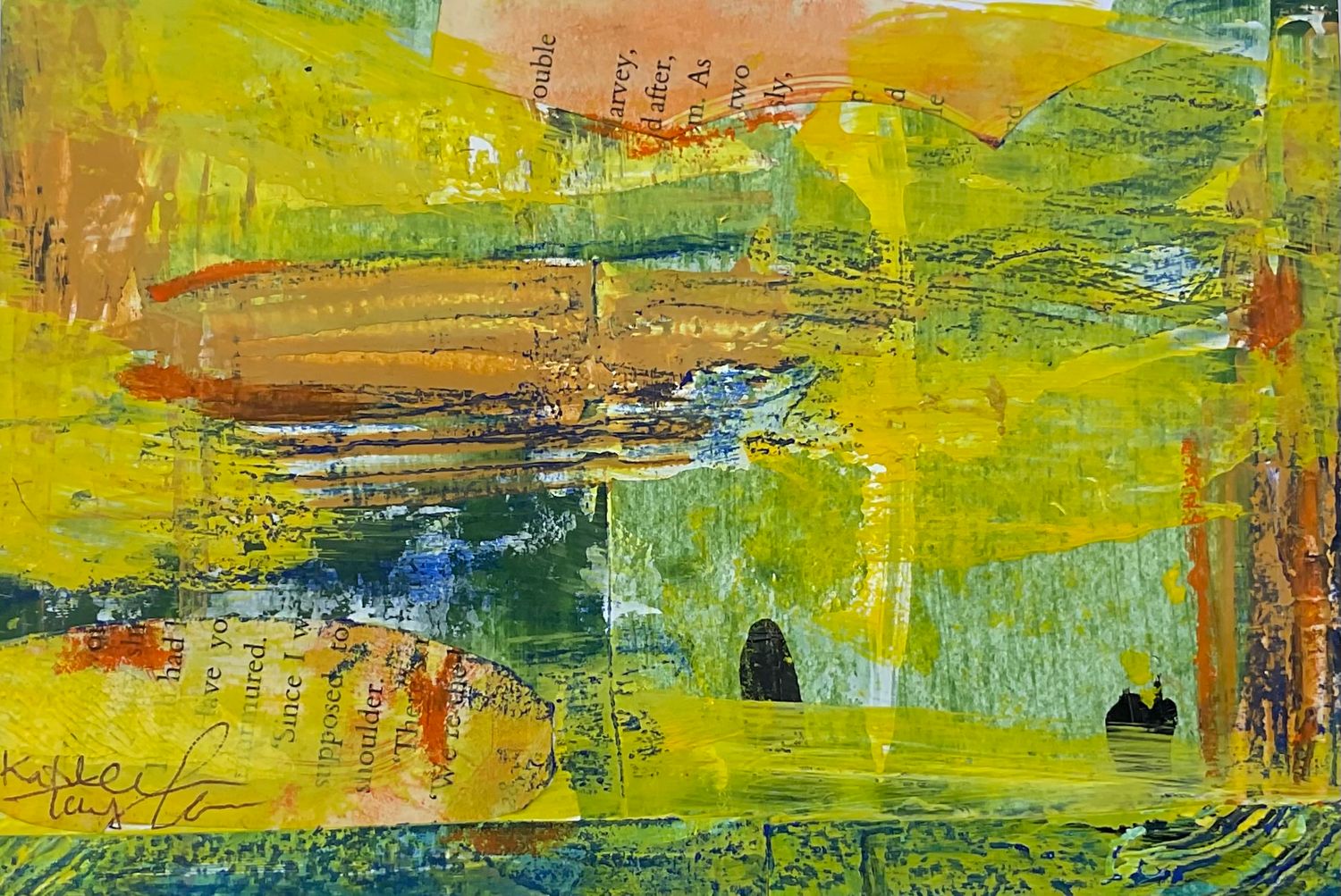 New Original Abstract “Greenway”