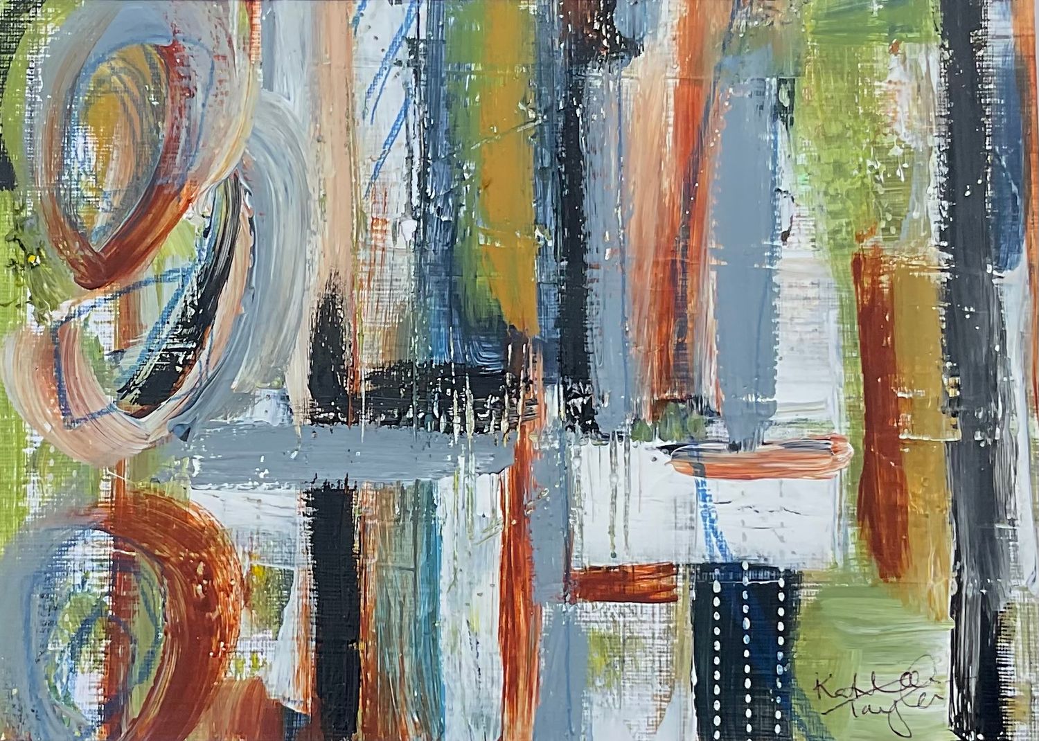 New Original Abstract”Wood  Undertones”