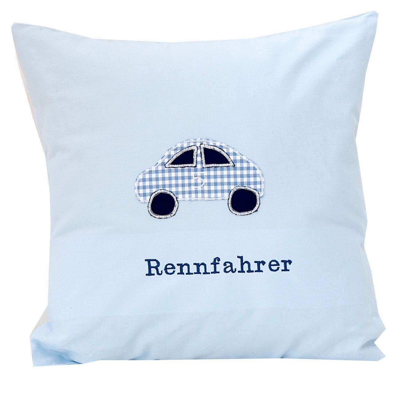Kissen "Rennfahrer" 40 x 40 cm