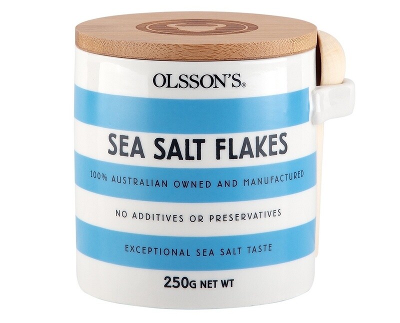 Sea Salt Flakes Stoneware Jar 250g