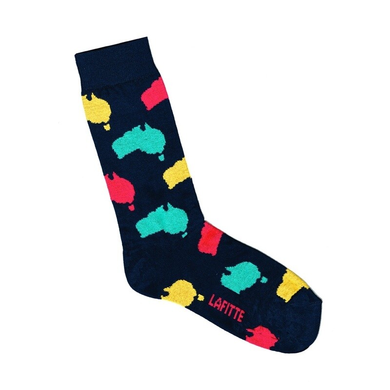 Lafitte Navy AUSTRALIAN Socks
