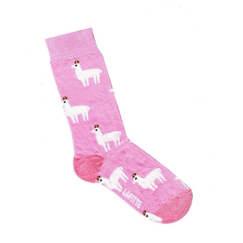 Lafitte - Pink Llama Socks