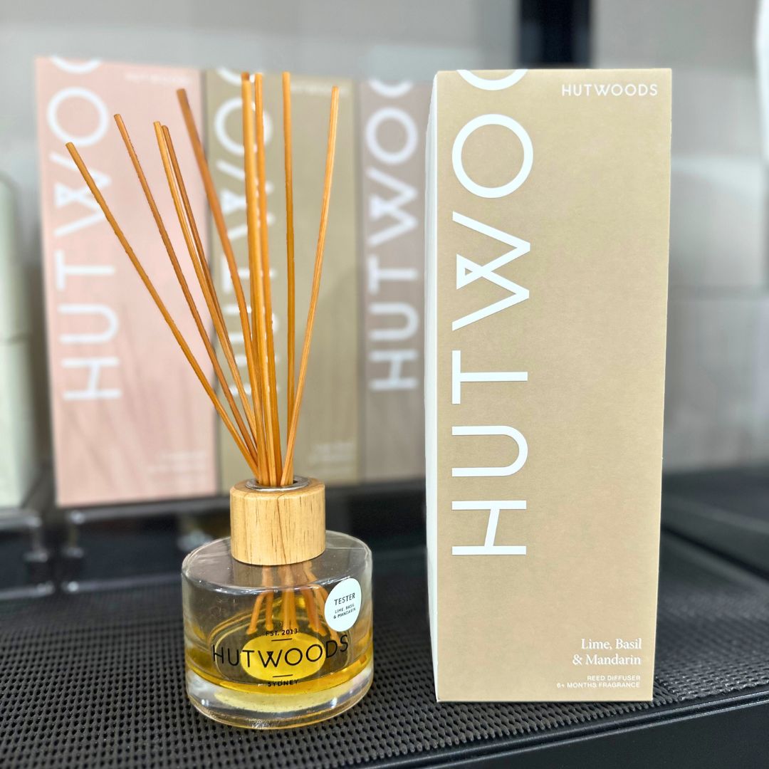HUTWOODS Reed Diffuser - Lime, Basil &amp; Mandarin