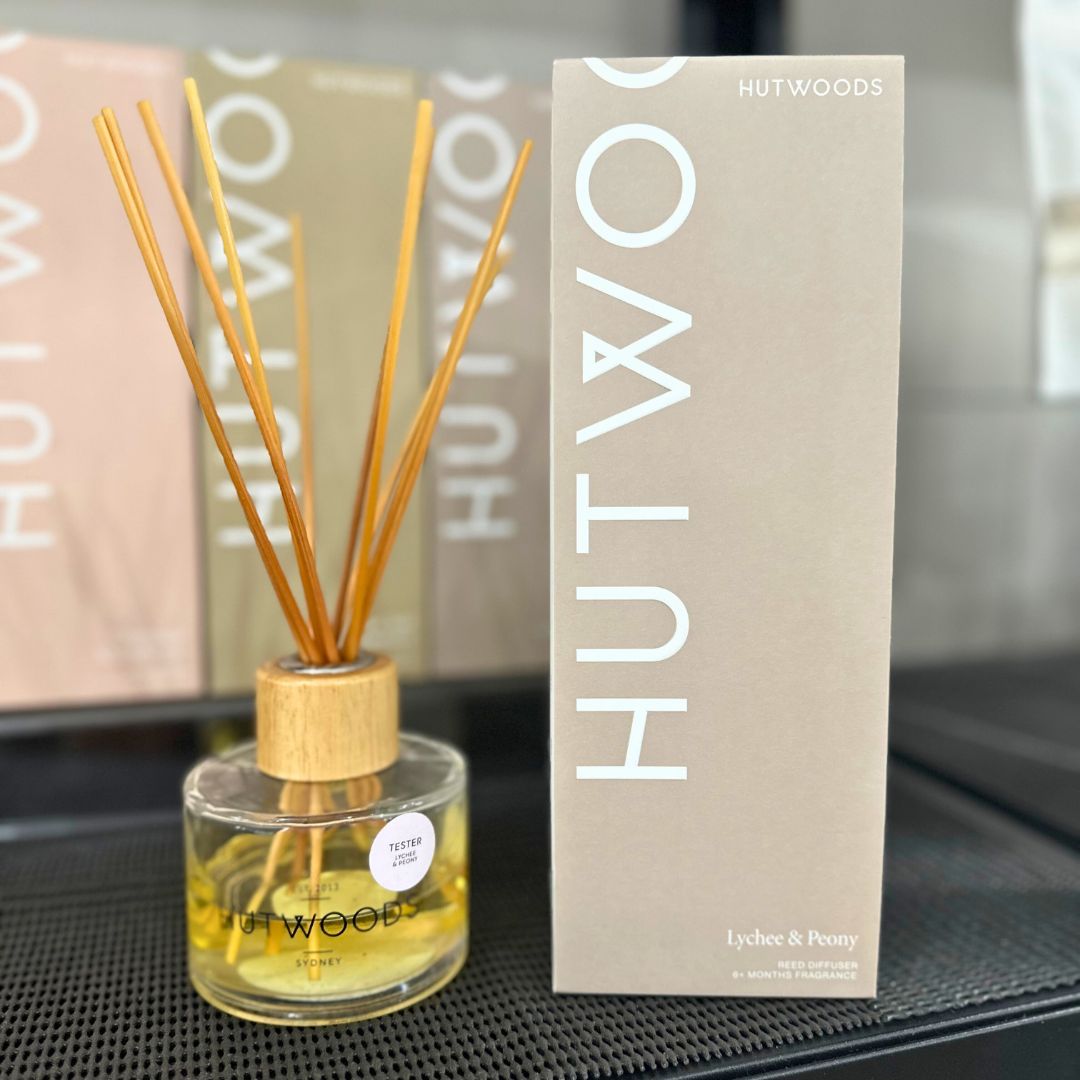HUTWOODS Reed Diffuser - Lychee &amp; Peony