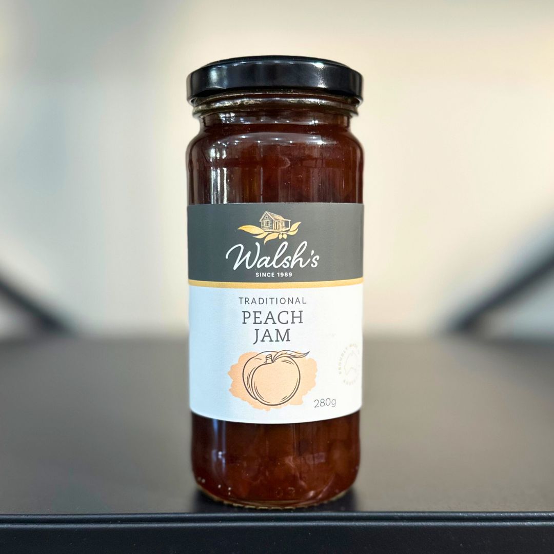 Peach Jam - 280g Round Jar (WALSH&#39;S)