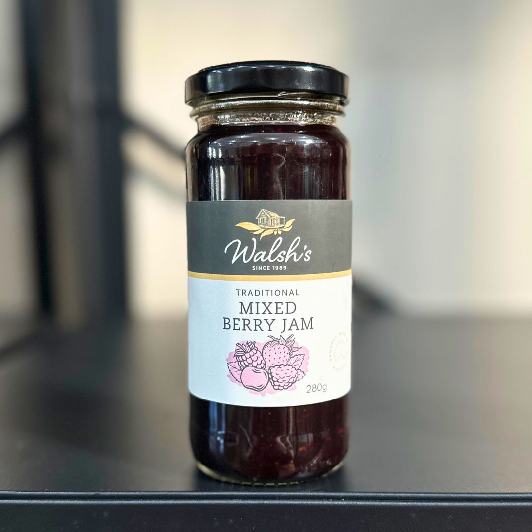 Mixed Berry Jam 280g Round Jar (WALSH&#39;S)