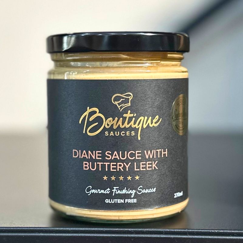 Diane Sauce with Buttery Leek