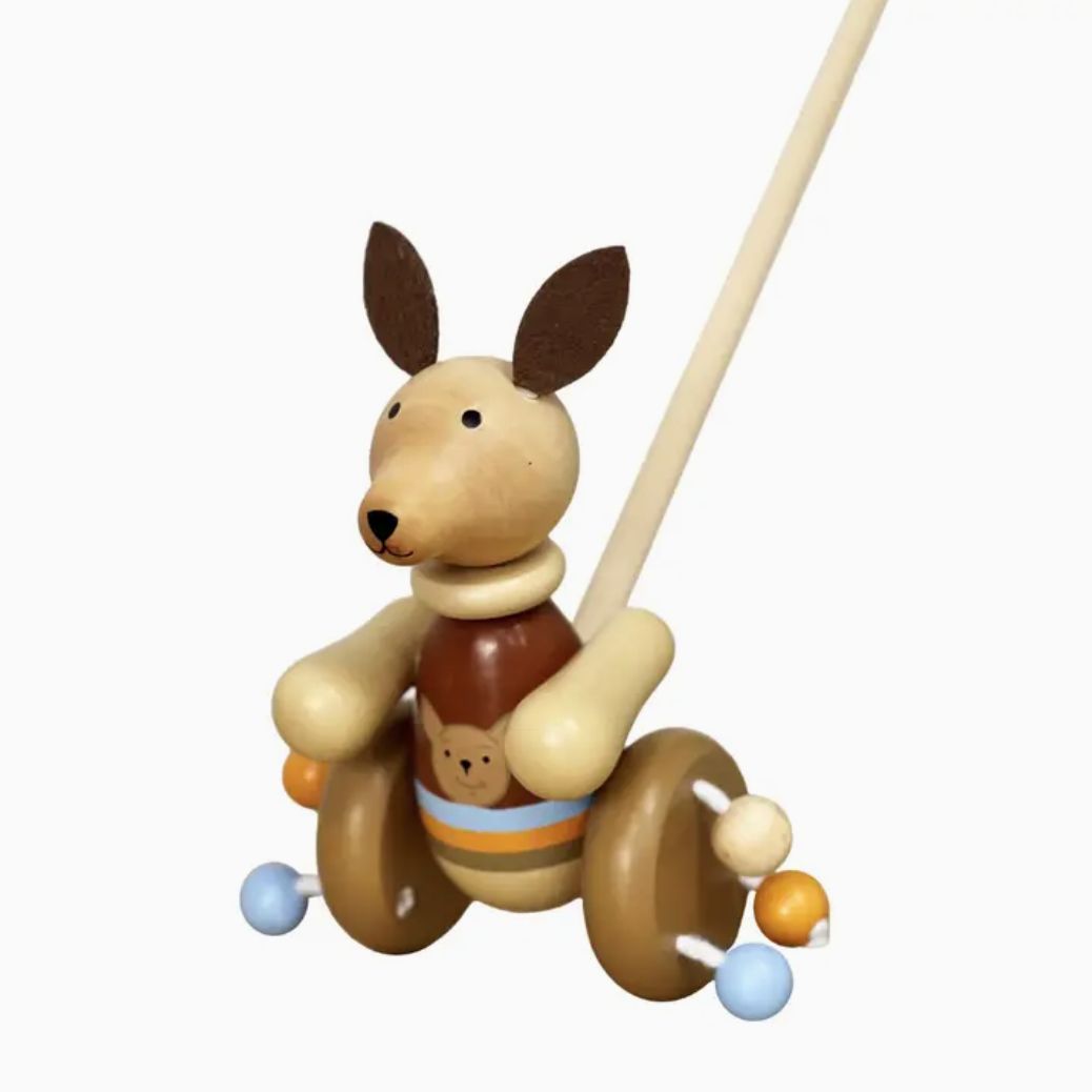 Wooden Push Along-Kangaroo