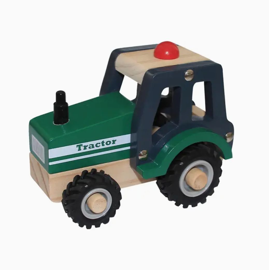 Green Tractor - Wooden Toy