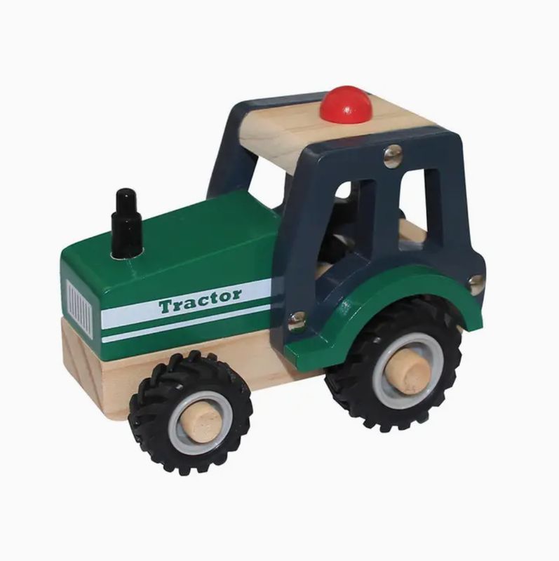 Green Tractor - Wooden Toy