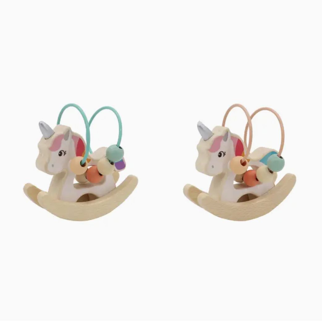 Wooden Unicorn Wise Beads