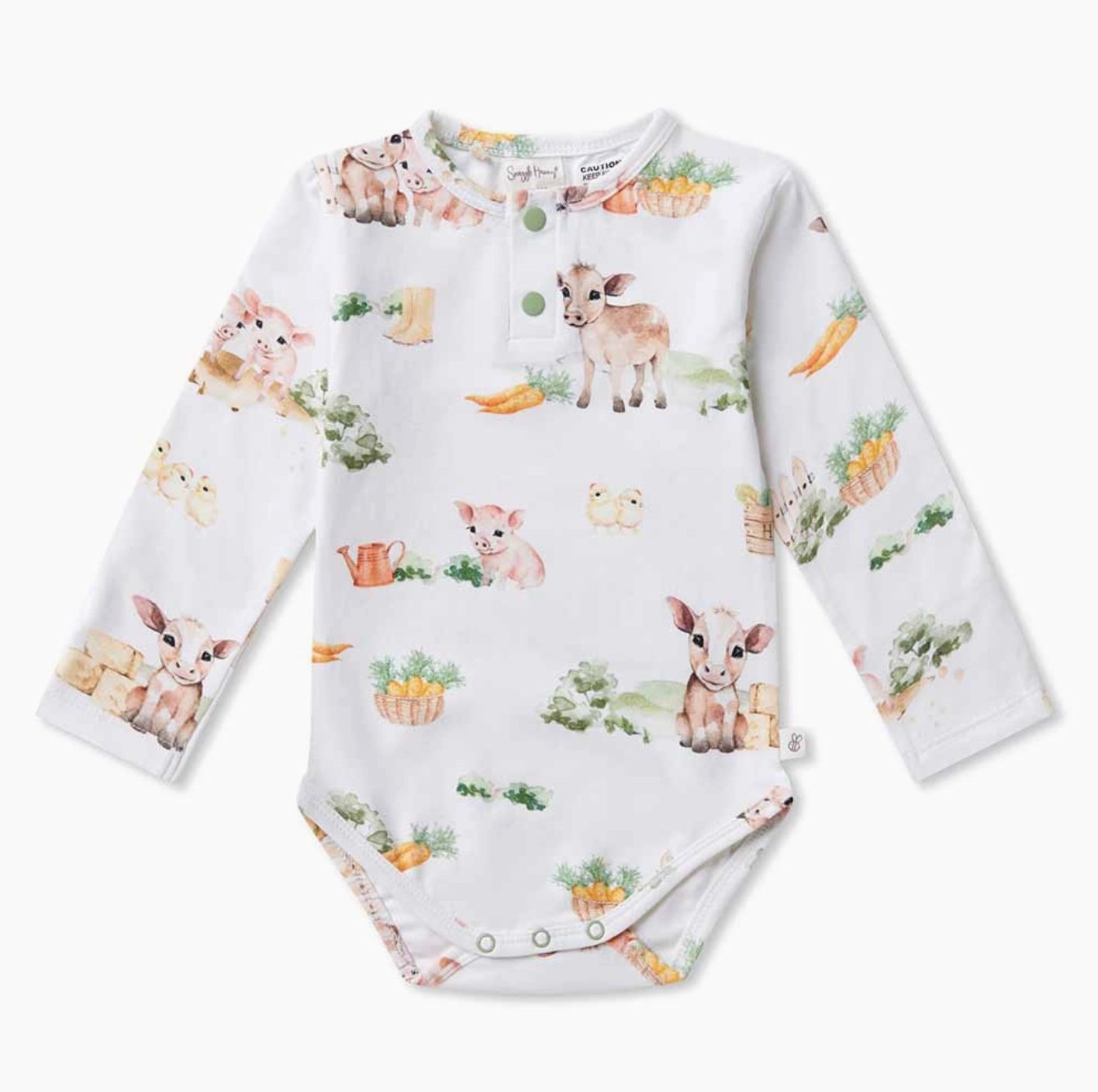 Farm Long Sleeve Organic Bodysuit