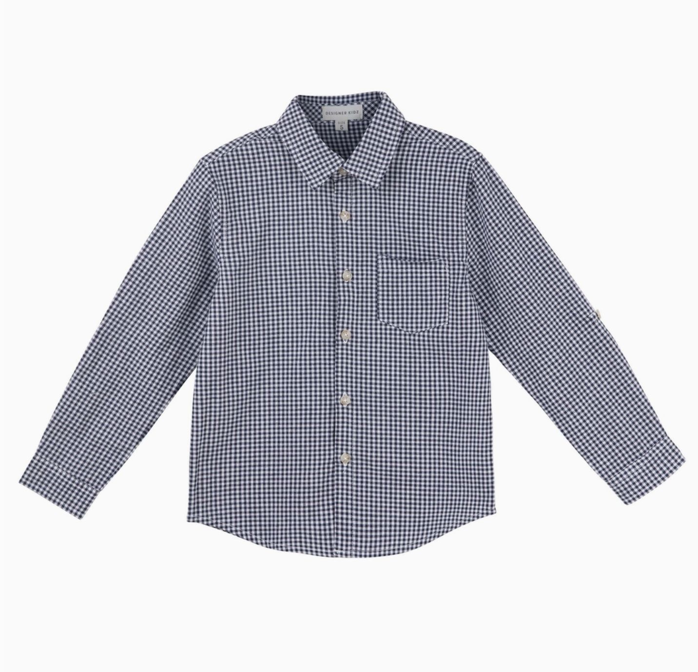 Oliver Gingham Shirt - NAVY