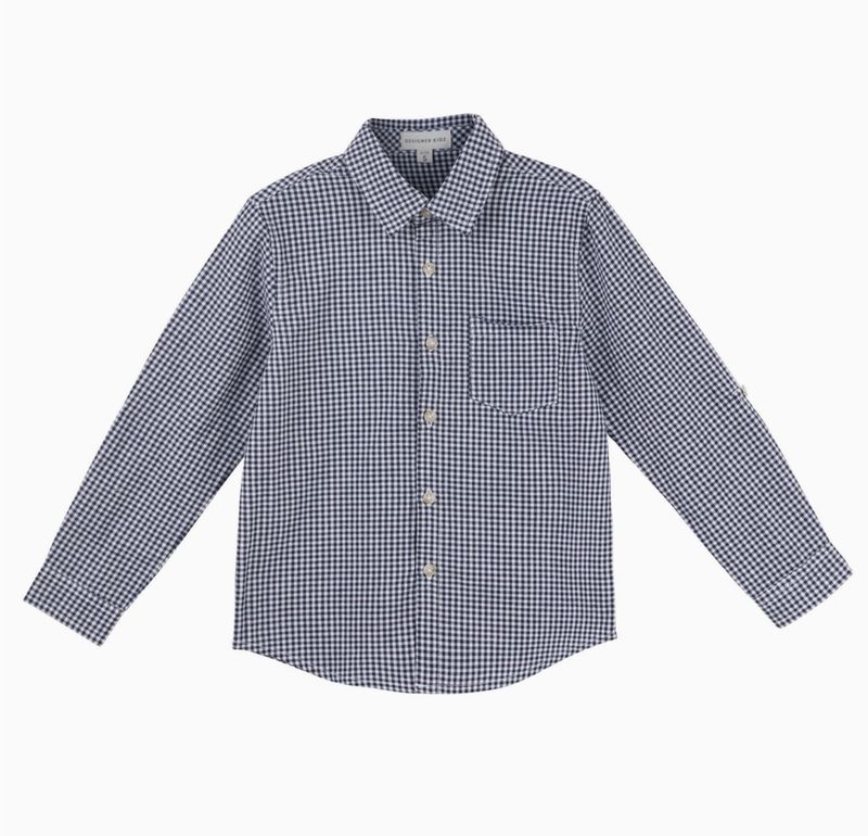 Oliver Gingham Shirt - NAVY