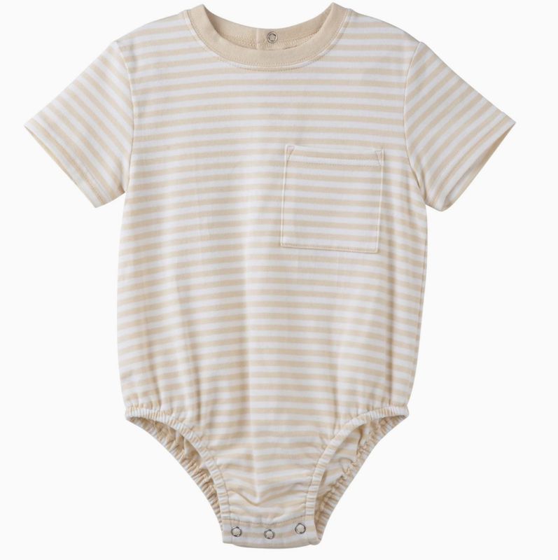 Hugo Stripe Romper - OAT