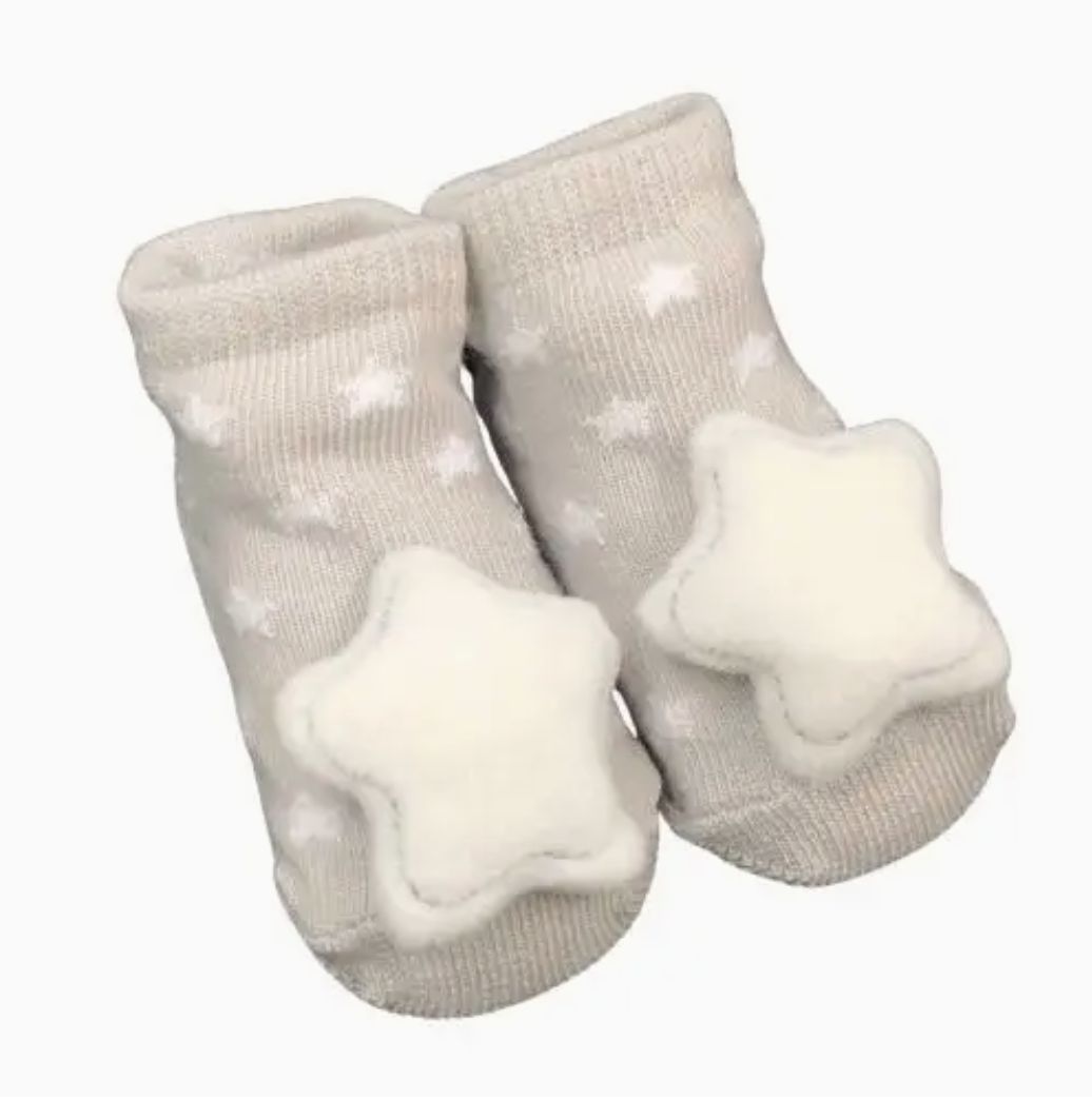 Socks with Rattles - GREY