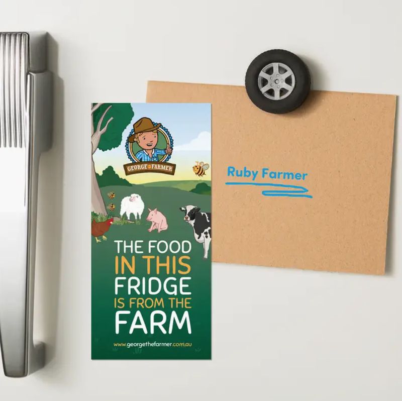 George The Farmer - Magnet