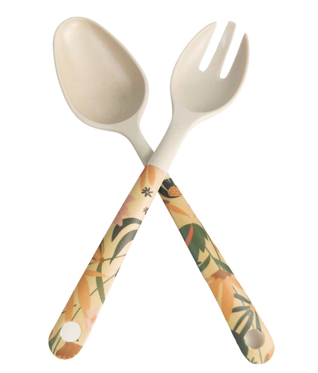 Cassia Floral Salad Servers