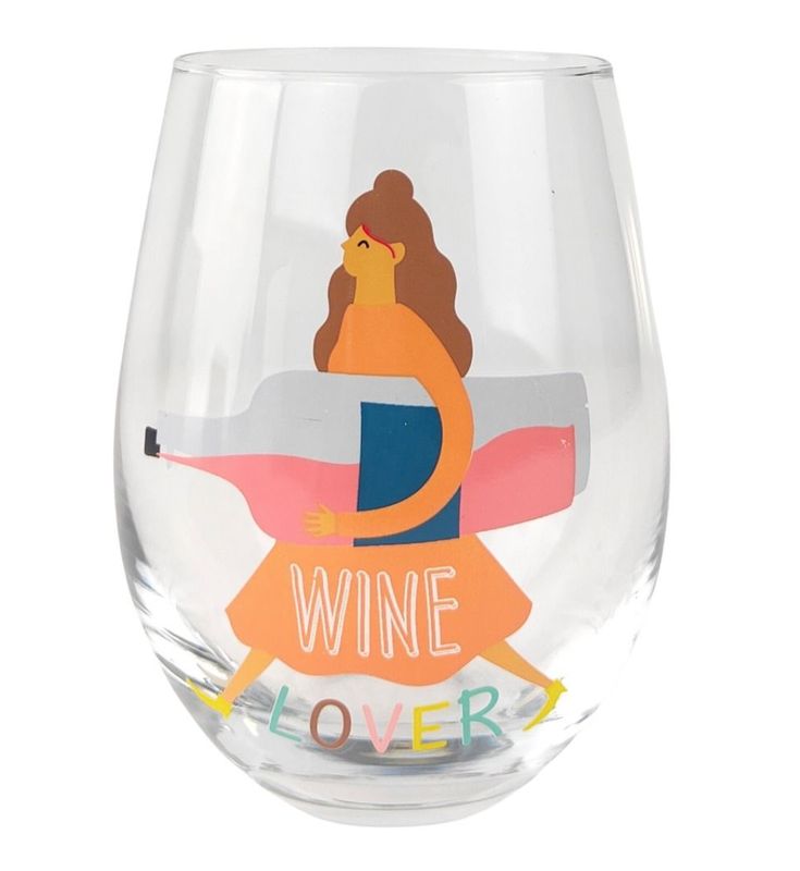 &#39;Wine Lover&#39; Wine Glass