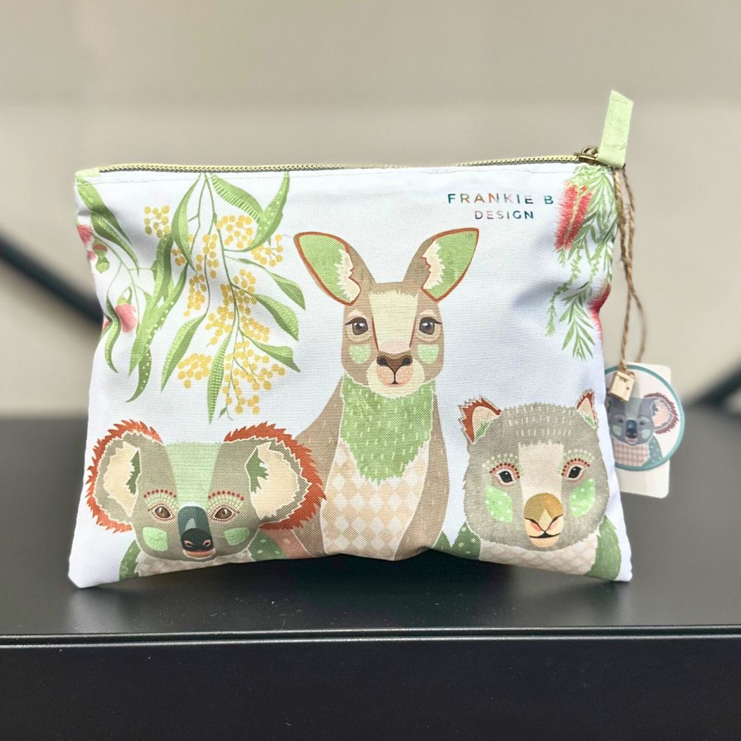 Aus Animals Flat Pouch