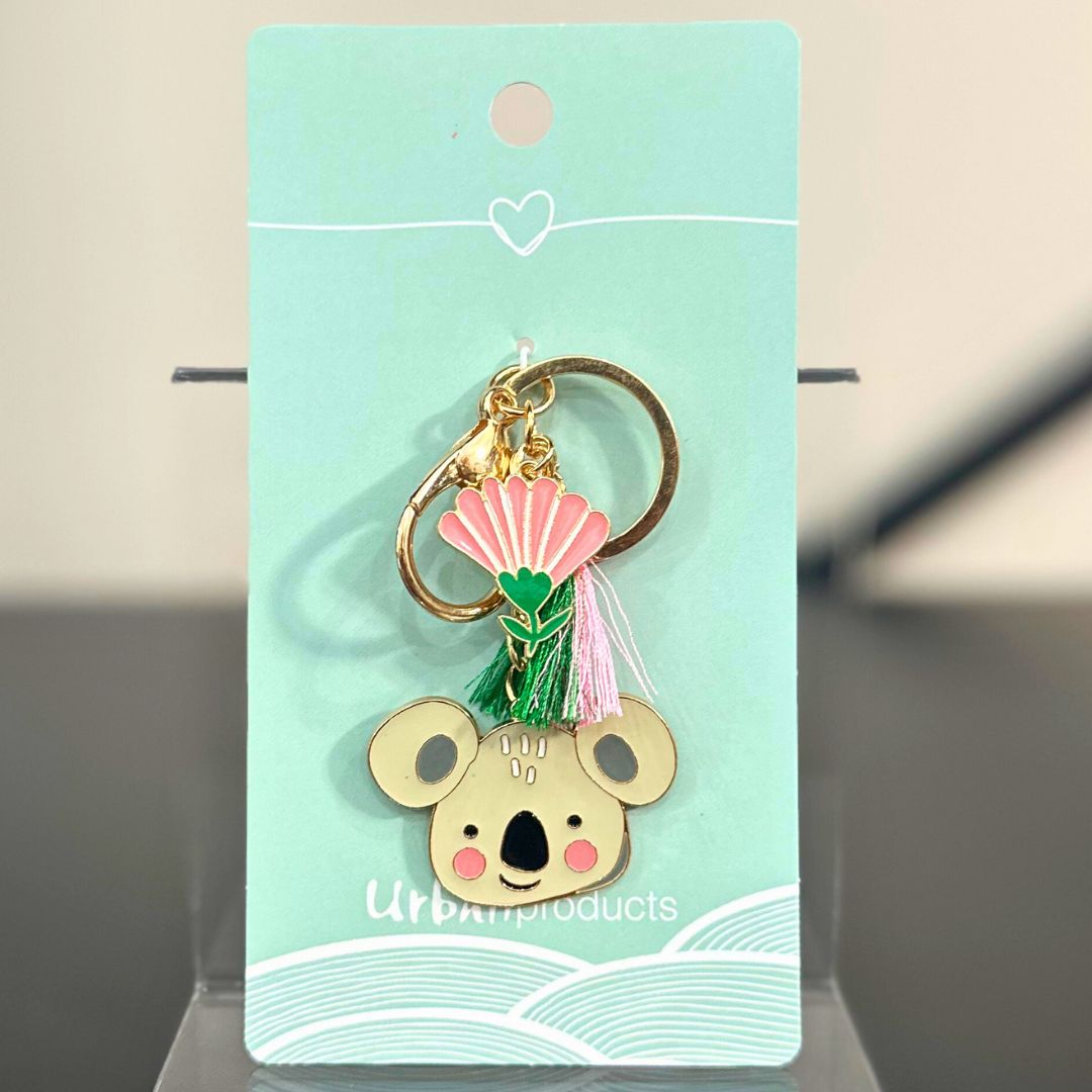 Koala with Tassel Keyring