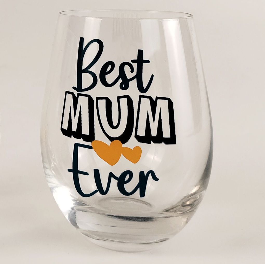 &#39;Best Ever Mum&#39; Glass