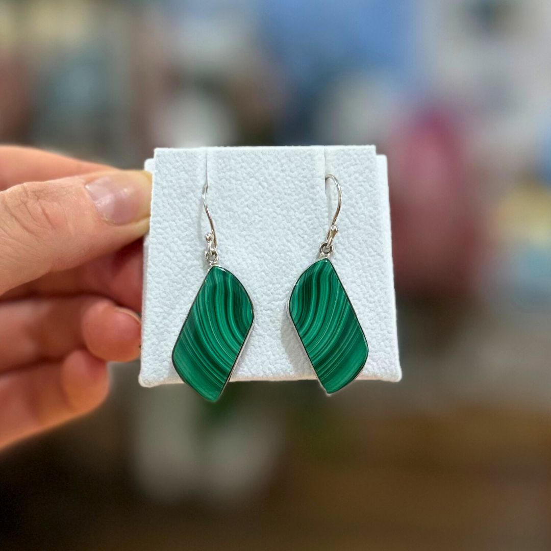 Malachite Earrings