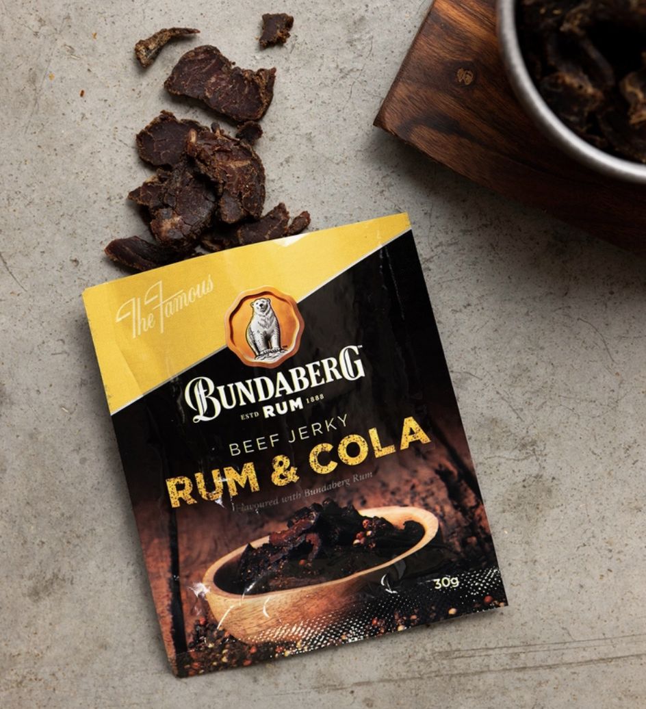 Bundaberg Rum &#39;Rum &amp; Cola&#39; Beef Jerky 30gr