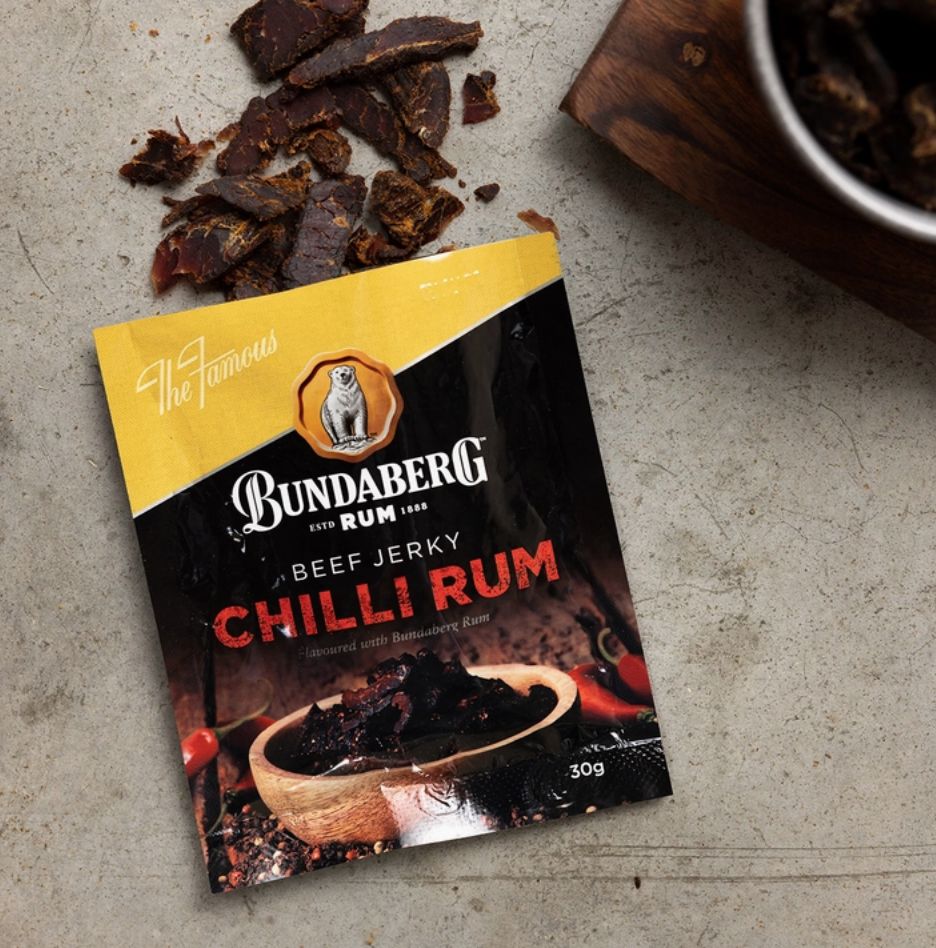 Bundaberg Rum &#39;Chilli Rum&#39; Beef Jerky 30gr