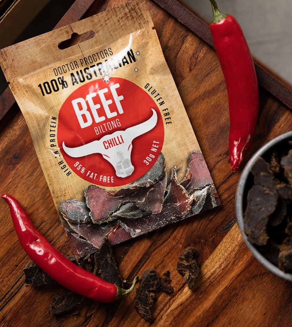 Doctor Proctor&#39;s Chilli Beef Biltong 30gr