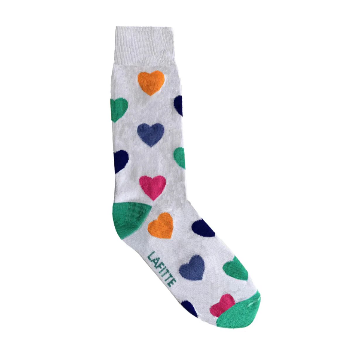 Lafitte - White Heart Socks