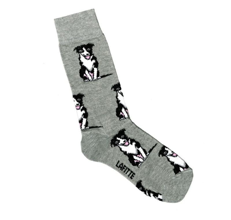 Lafitte - Grey BORDER COLLIE Socks