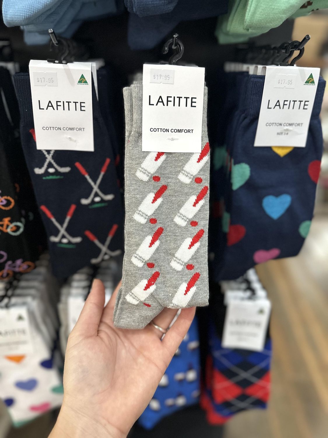 Lafitte - GREY Cricket Socks