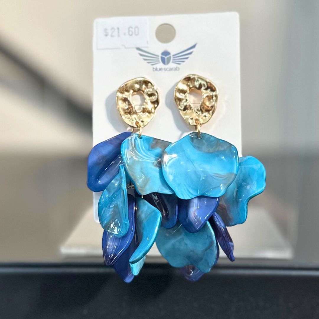 SIA Petal Earrings BLUE