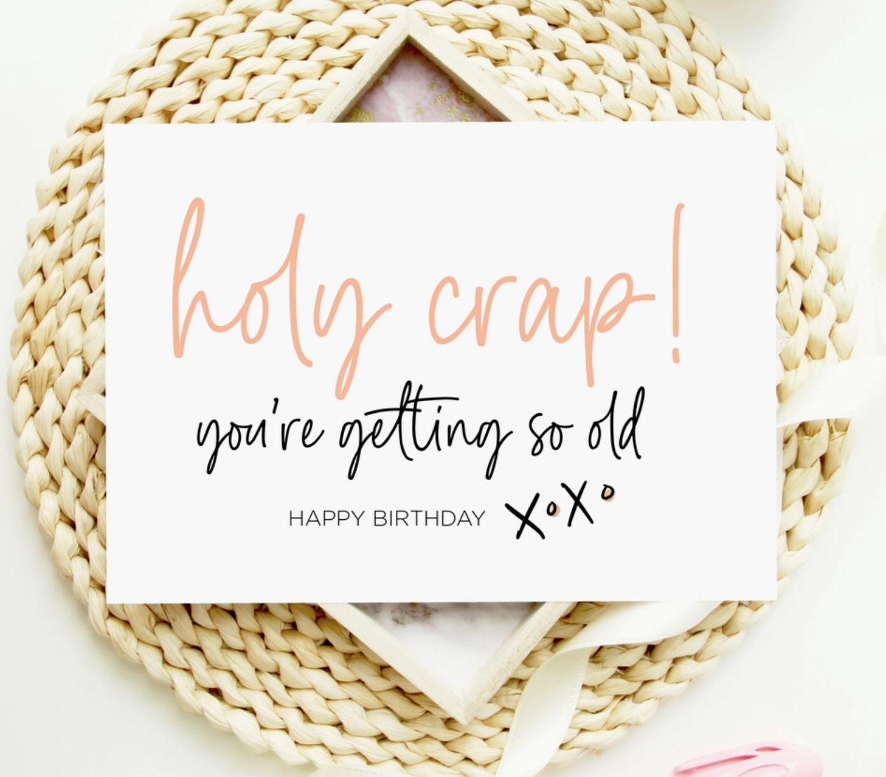 &#39;Holy Crap&#39; - Birthday Card