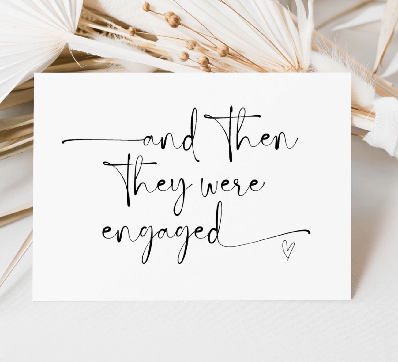 &#39;And then they were engaged&#39; Card