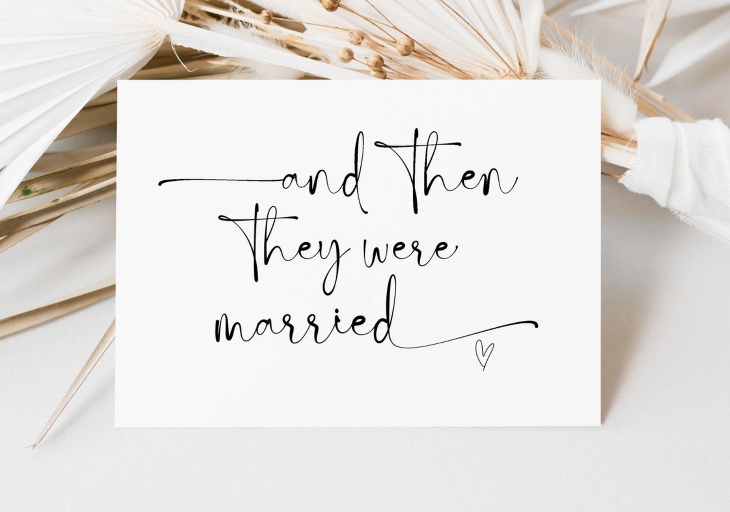 &#39;And then they were married&#39; Card