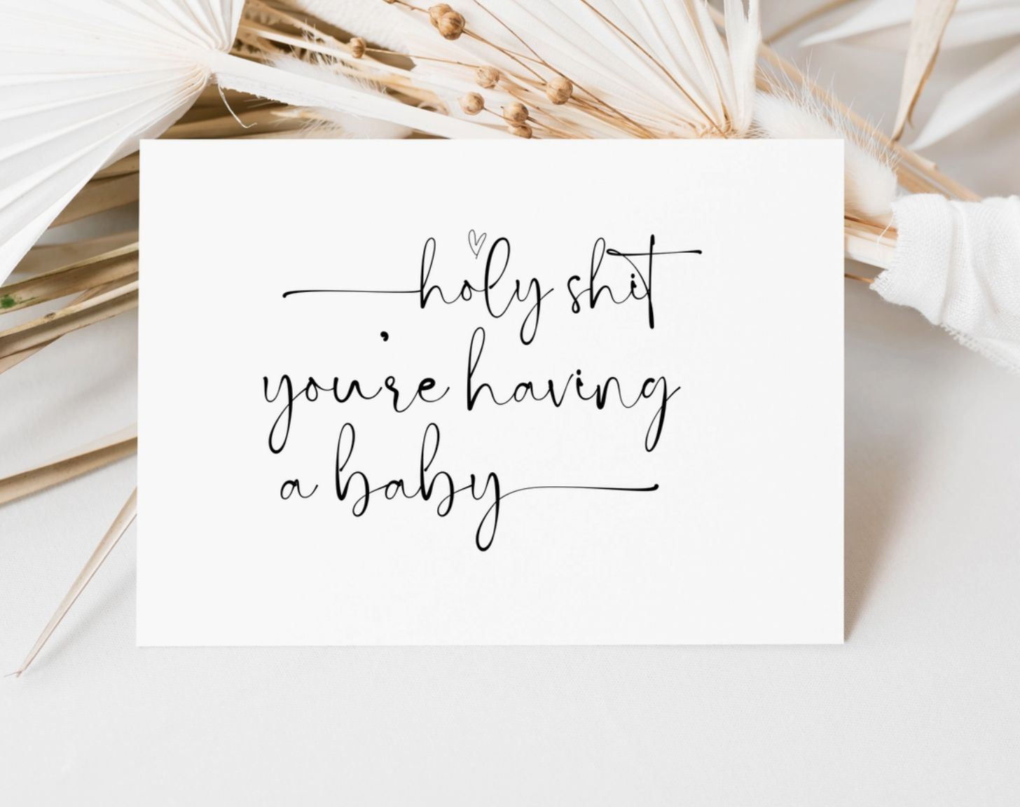 &#39;Holy Shit&#39; Baby - Card