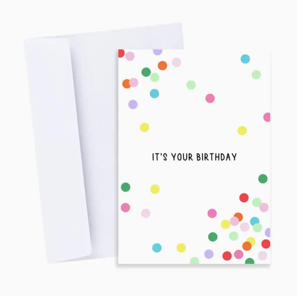 &#39;It&#39;s your Birthday&#39; confetti card
