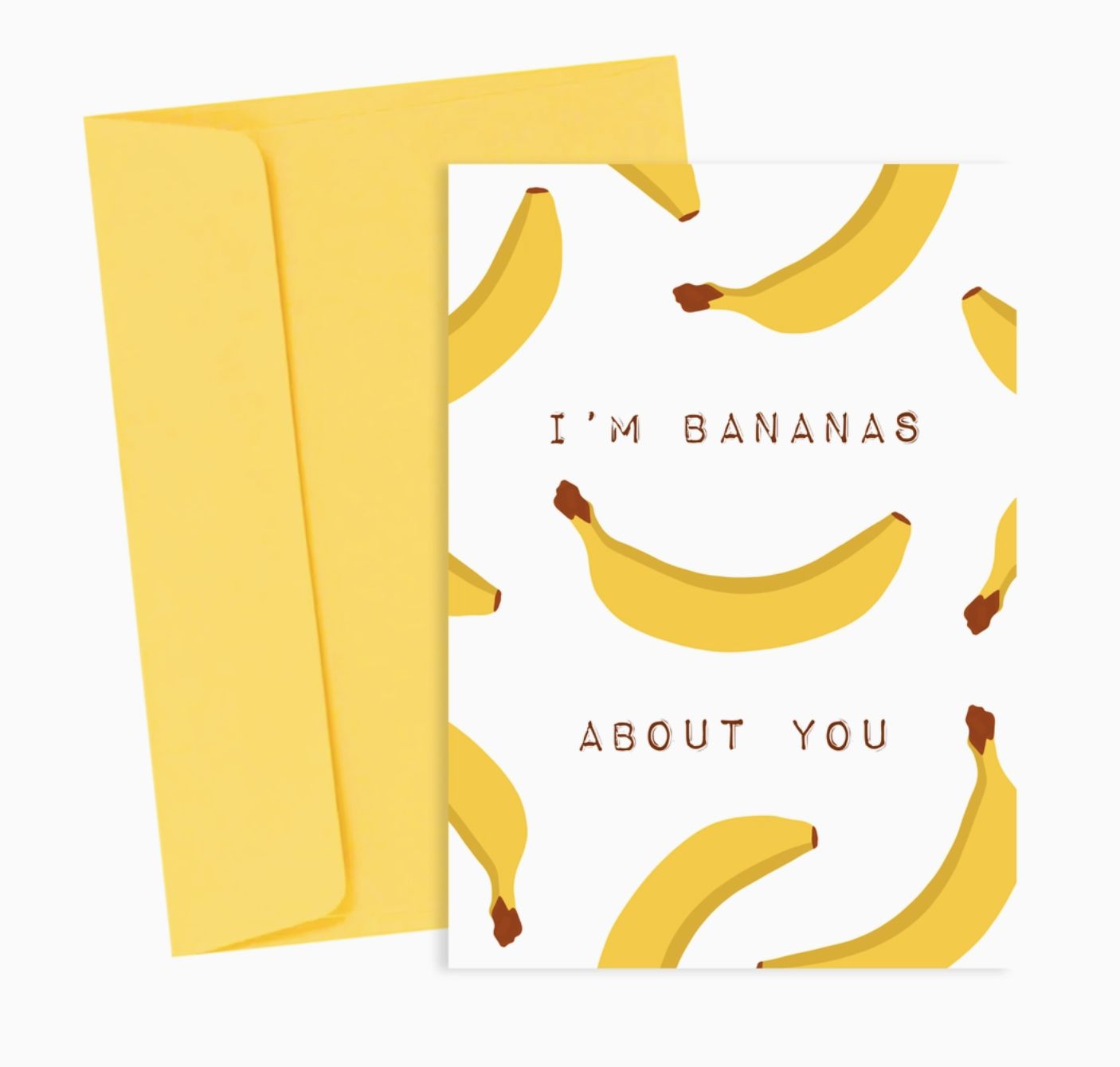 &#39;I&#39;m bananas about you&#39; card