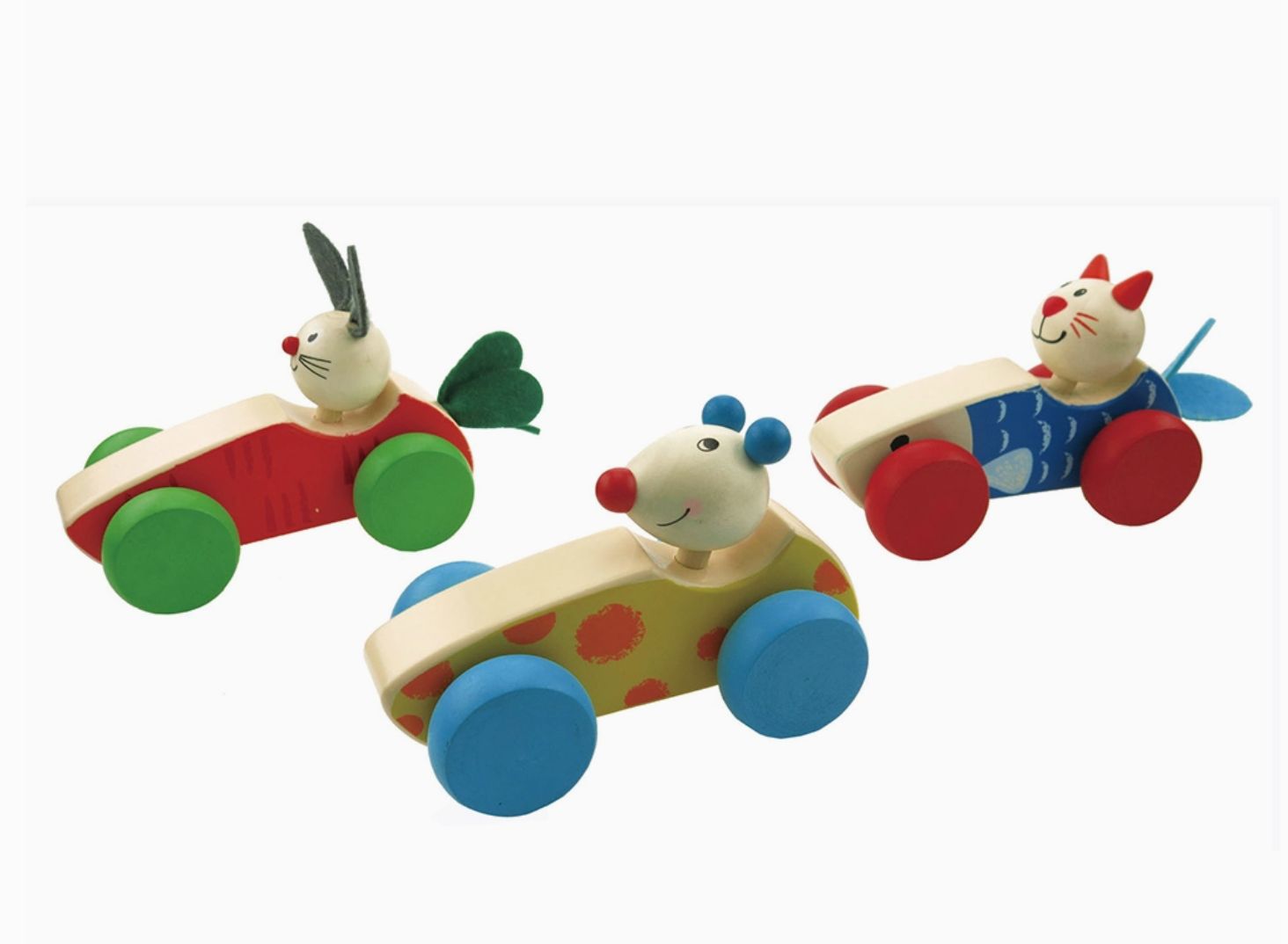 Wooden Animal Food Car