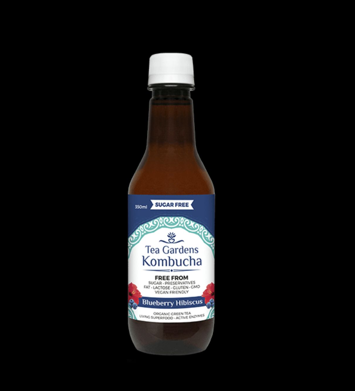 Tea Gardens KOMBUCHA - 350ml, Flavour: Blueberry Hibiscus