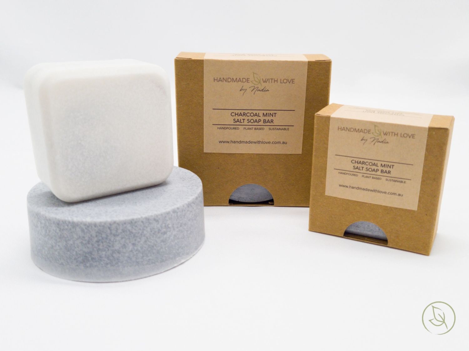 Charcoal Mint Salt Soap Bar