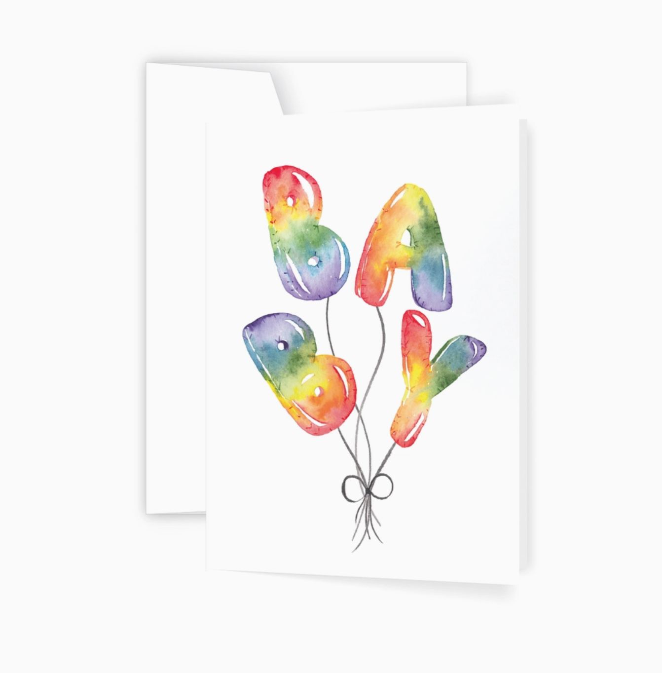 Baby (Rainbow) Greeting Card