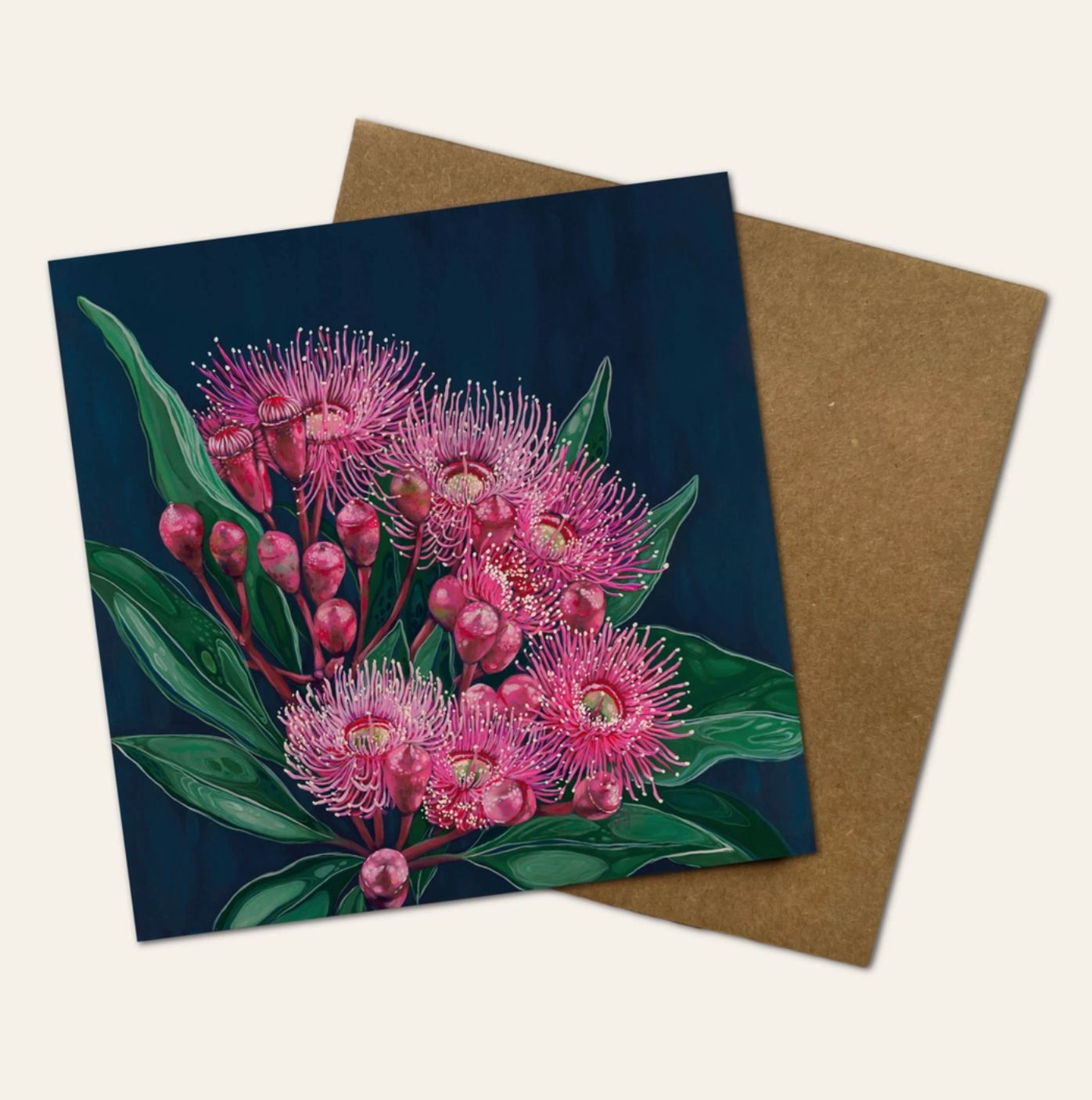 Midnight Flowering Gum Greeting Card