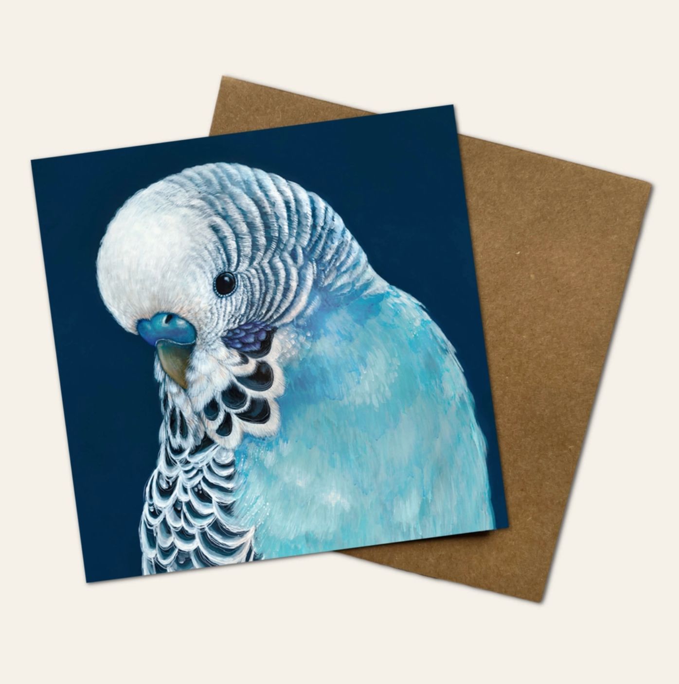 Locky the Budgie Greeting Card