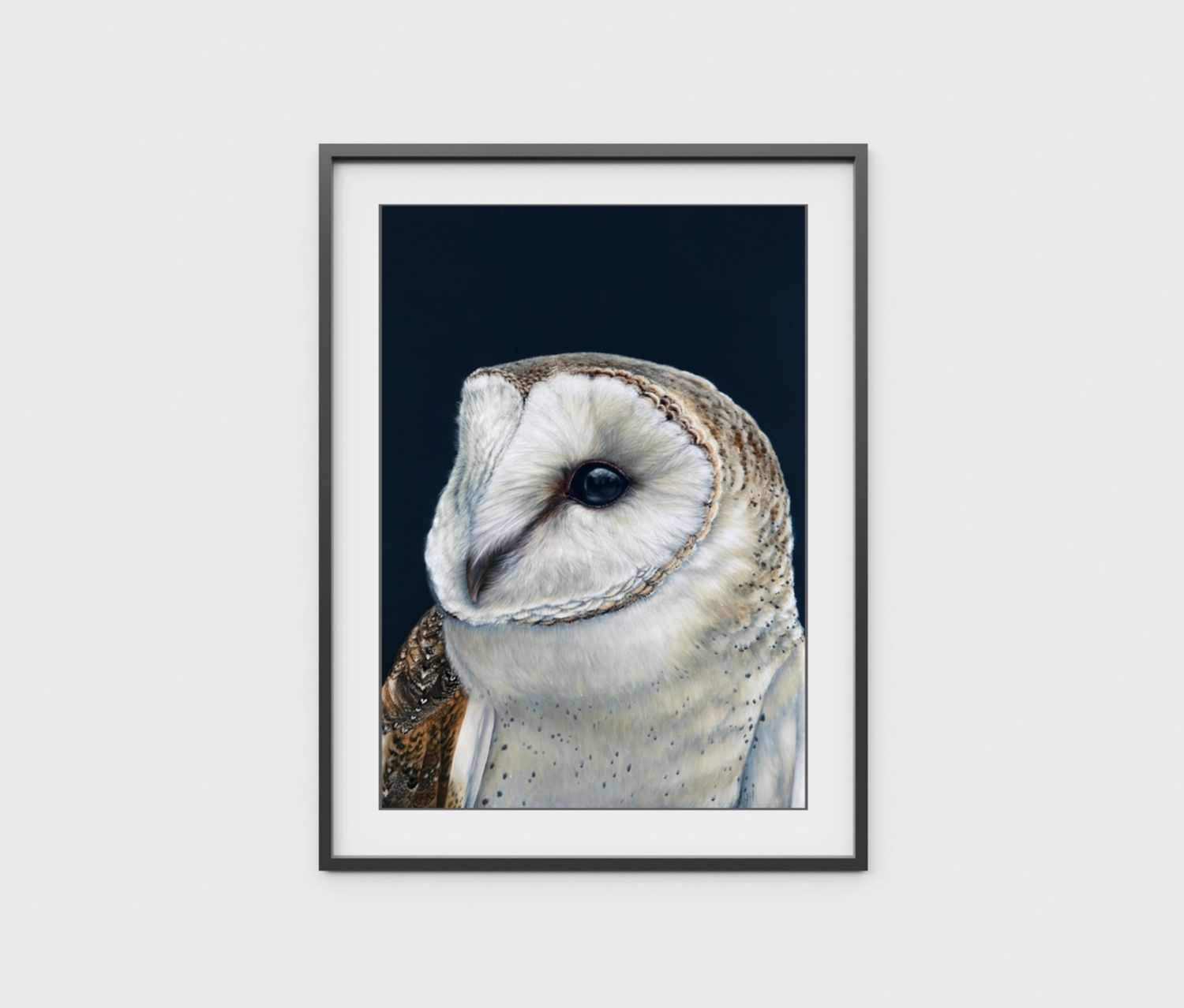 Luna the Barn Owl A4 Art Print