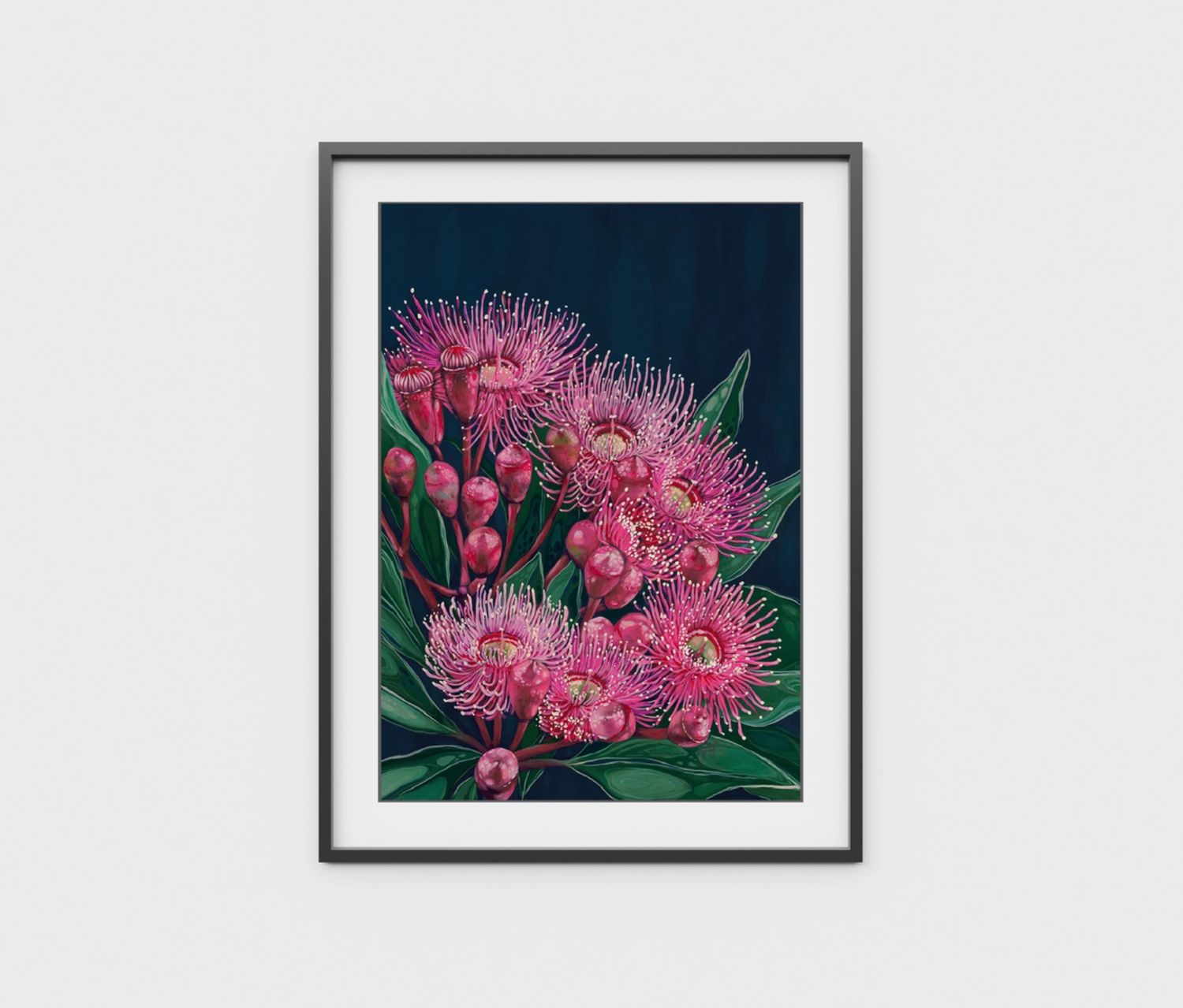 Midnight Flowering Gum A4 Art Print