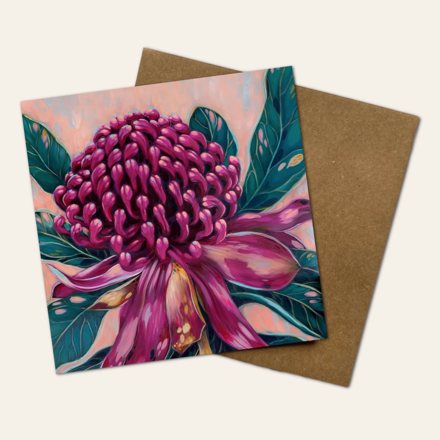 Inner Beauty (Waratah) Greeting Card