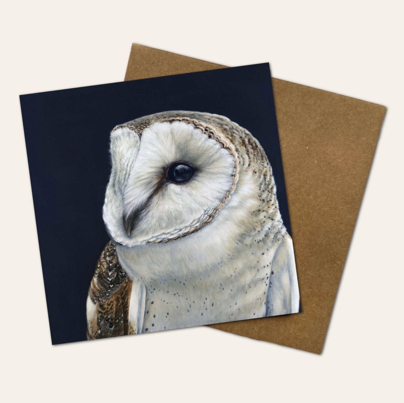 Luna the Barn Owl Greeting Card